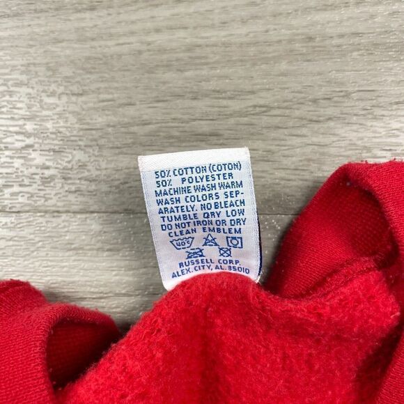 Vintage Russell Athletic Sweatshirt Mens Large Red Blank 90s Retro - Picture 8 of 14